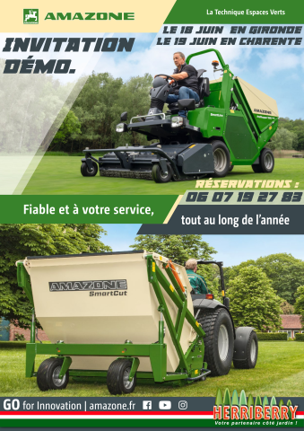 Journées Amazone 2024 - HERRIBERRY Motoculture<br />Votre partenaire côté jardin !<br />7 agences à votre service en Nouvelle Aquitaine