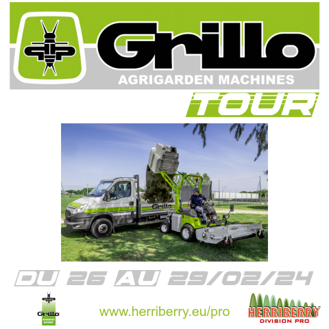 24 - Grillo Tour - HERRIBERRY Motoculture<br />Votre partenaire côté jardin !<br />7 agences à votre service en Nouvelle Aquitaine